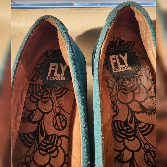 Fly London Women's Yaz Wedge Deep Teal 40 (9) - Picture 4 of 15